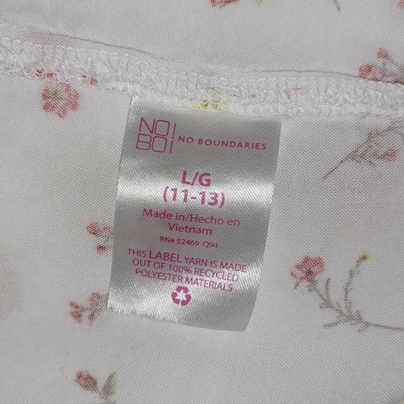 Womens Large white floral tank top - Picture 5 of 5